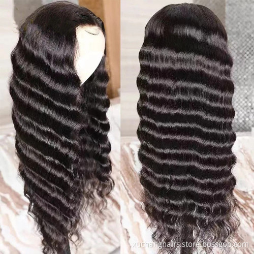Best Selling 20-32 Inch Deep Wave 13x4 HD Human Hair Lace Front Wig 100% Virgin Brazilian Human Hair Wig Lace Frontal Wig